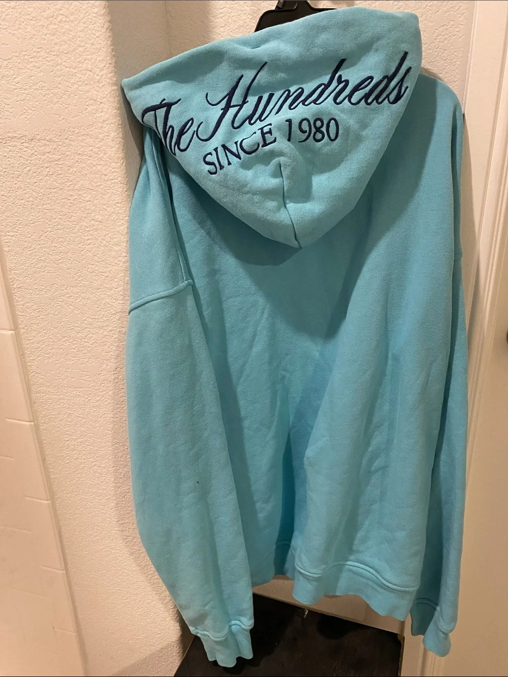The Hundreds Men’s Zip-Up Hoodie in Aqua Men’s L